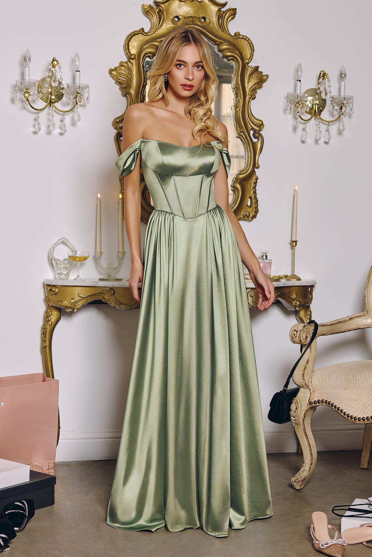 12T6 gown in Sage