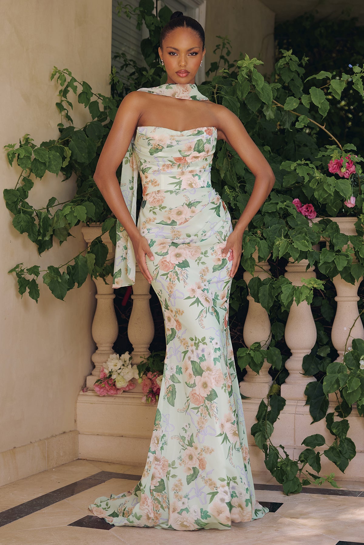 18T7 gown in Sage