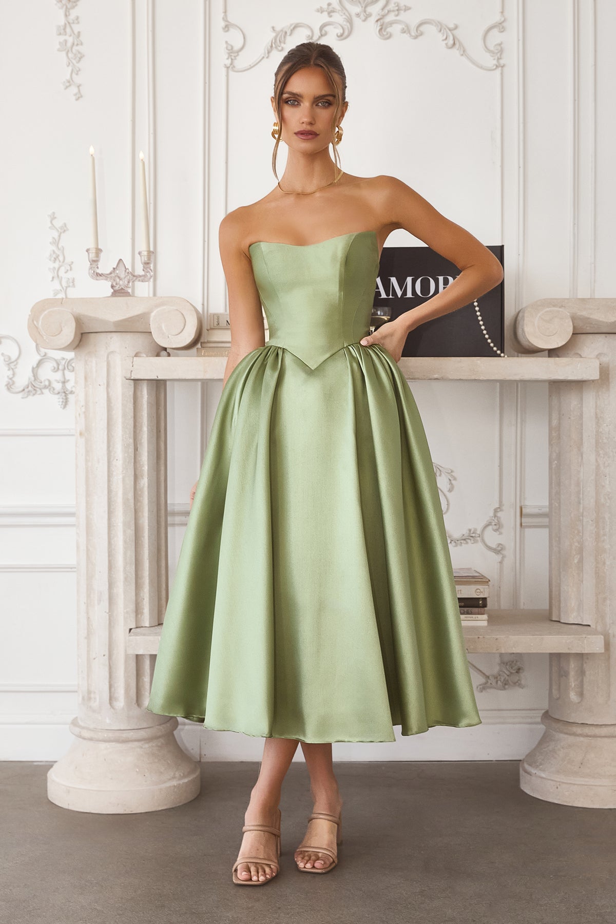 22T8 gown in Sage
