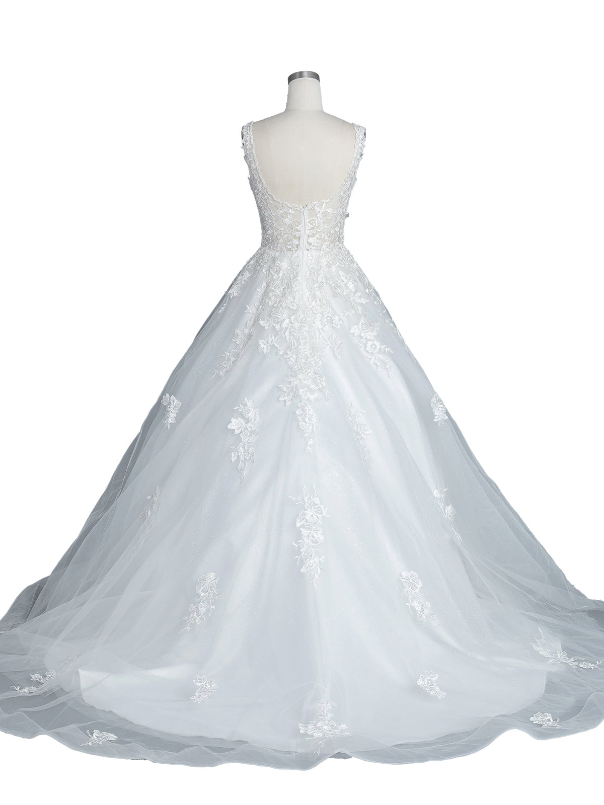 Dancing Queen 0193 wedding dress in off white, back view