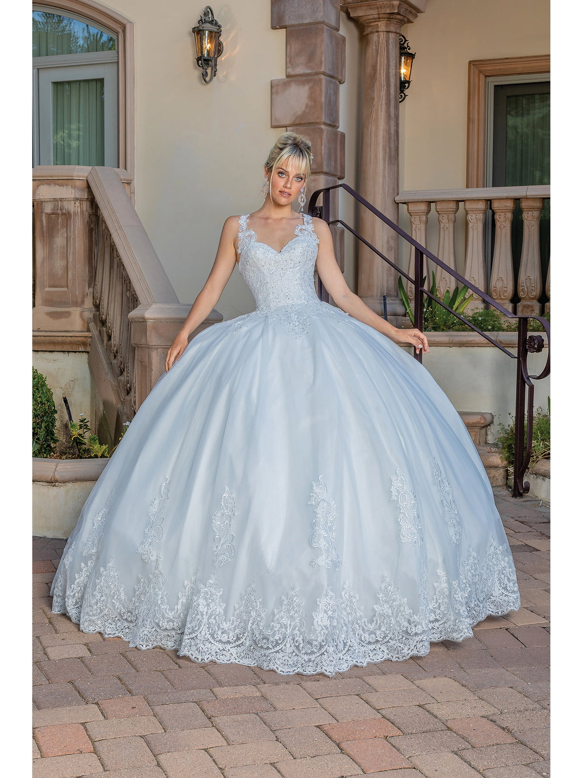 Dancing Queen 0259 wedding dress in off white, front view