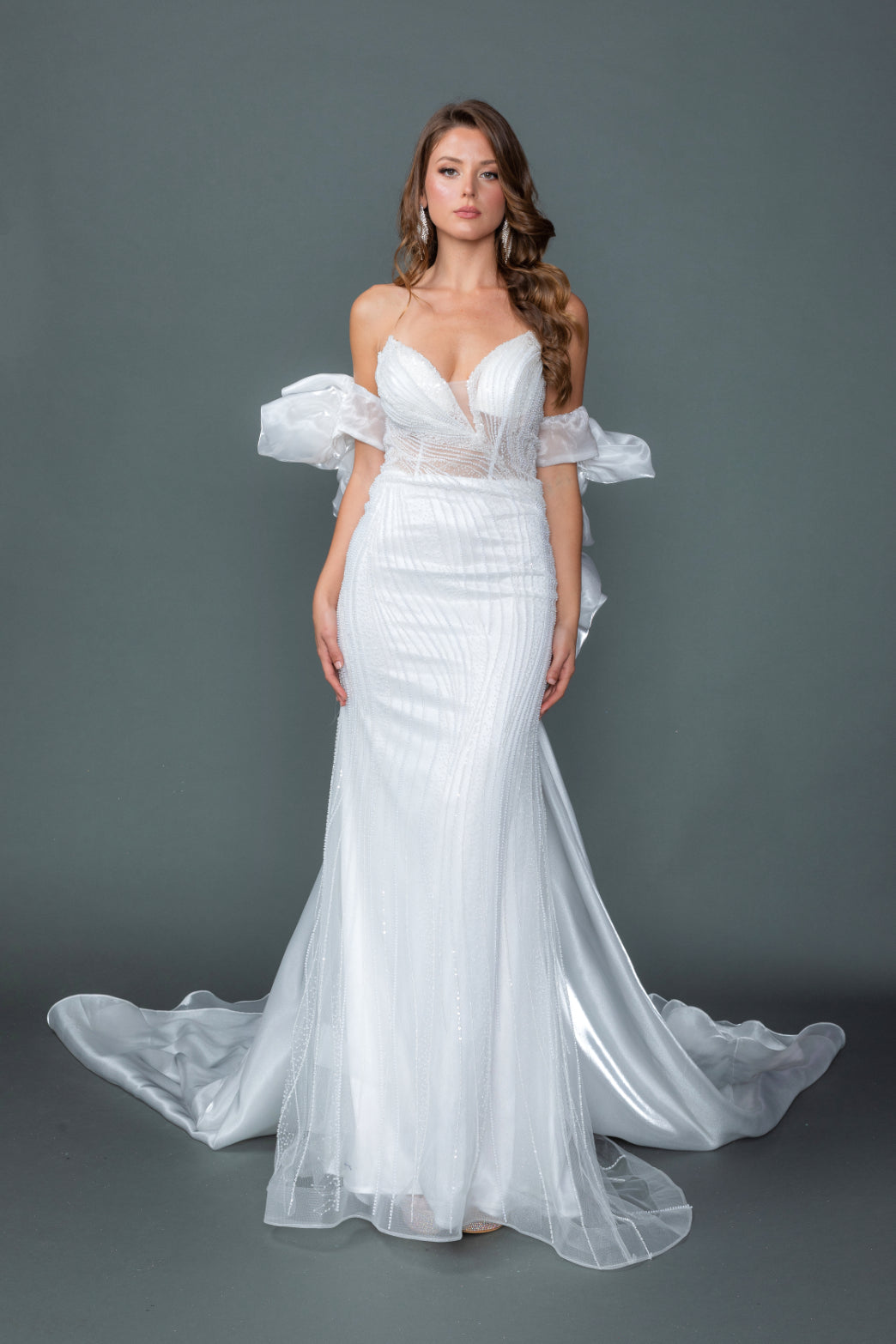 Dancing Queen 0328 wedding dress in off white, additional view