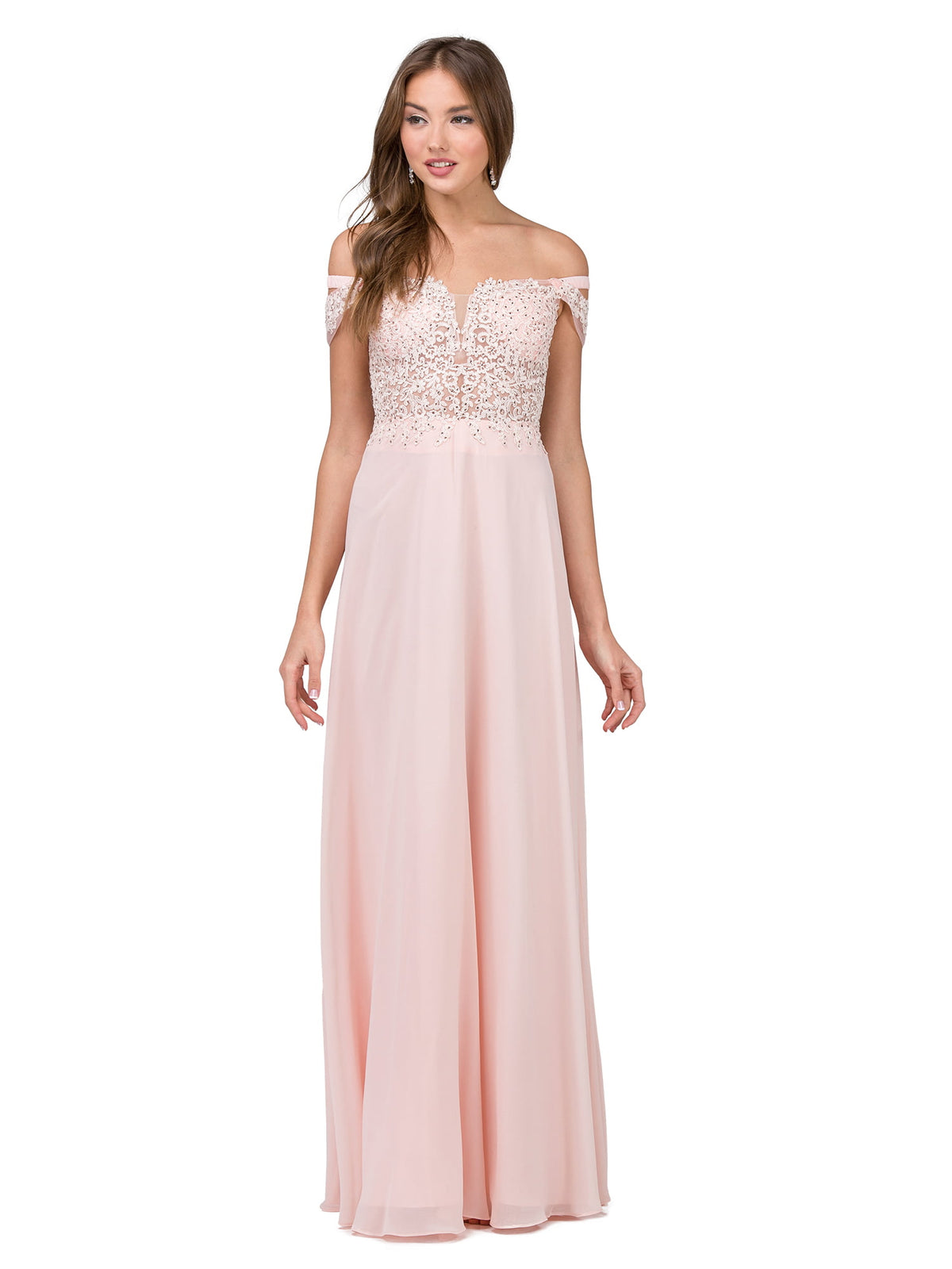 Dancing Queen 2273 prom dress in blush, additional view
