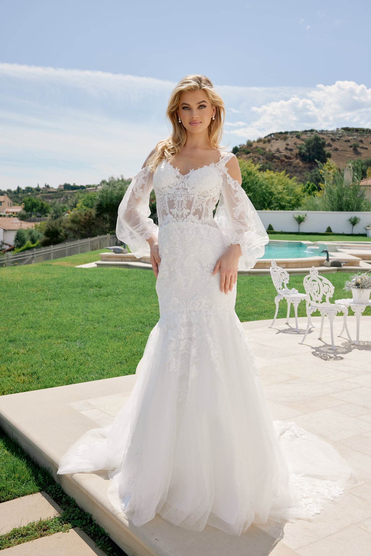 Camille wedding dress in White