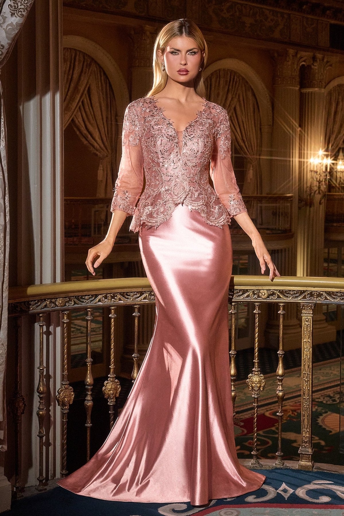 Howard dress in Dusty Rose