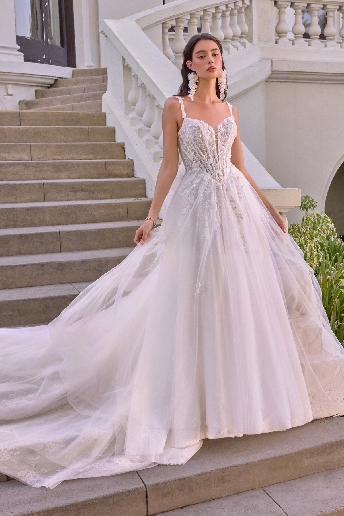 Hyacinth wedding dress in Off White, view 1