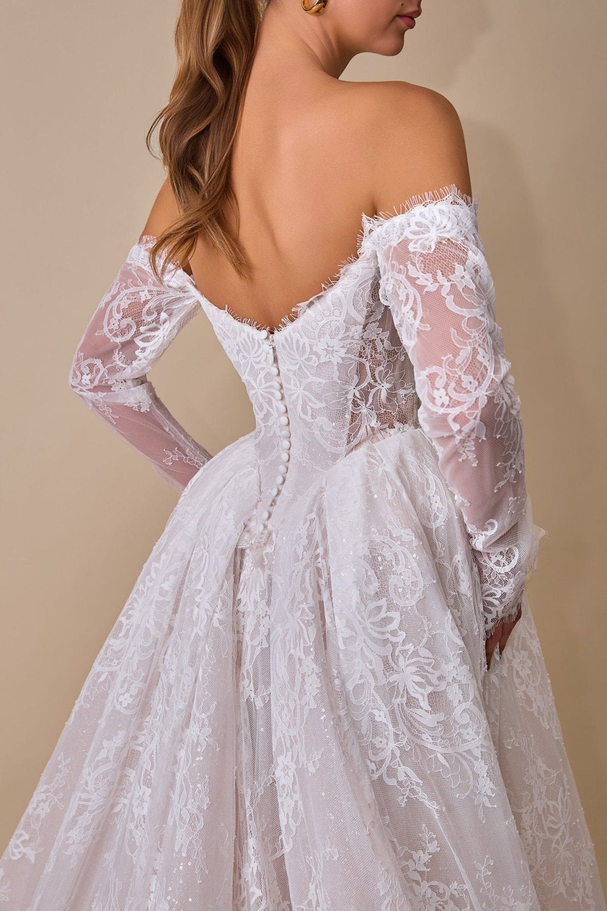 Imelda wedding dress in Off White, view 2