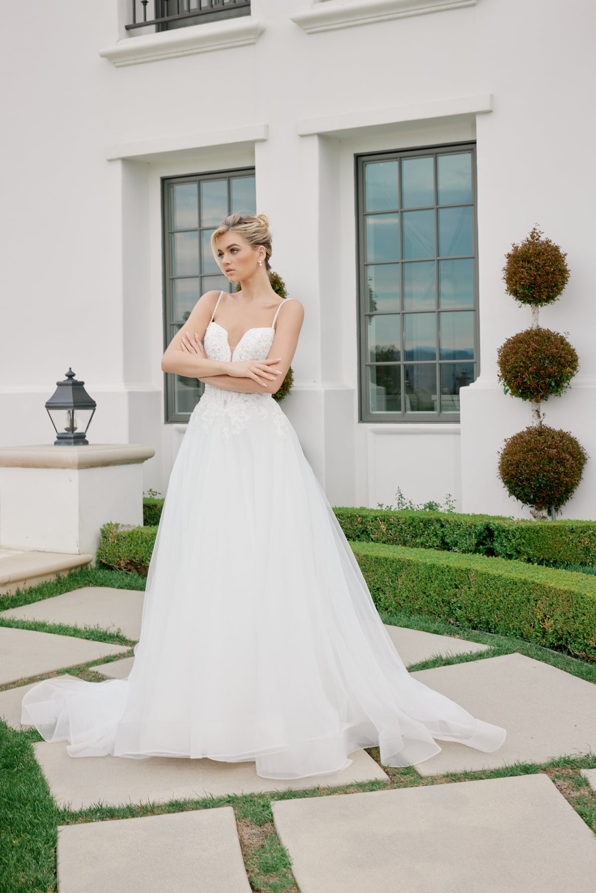 Marcella wedding dress in Diamond White