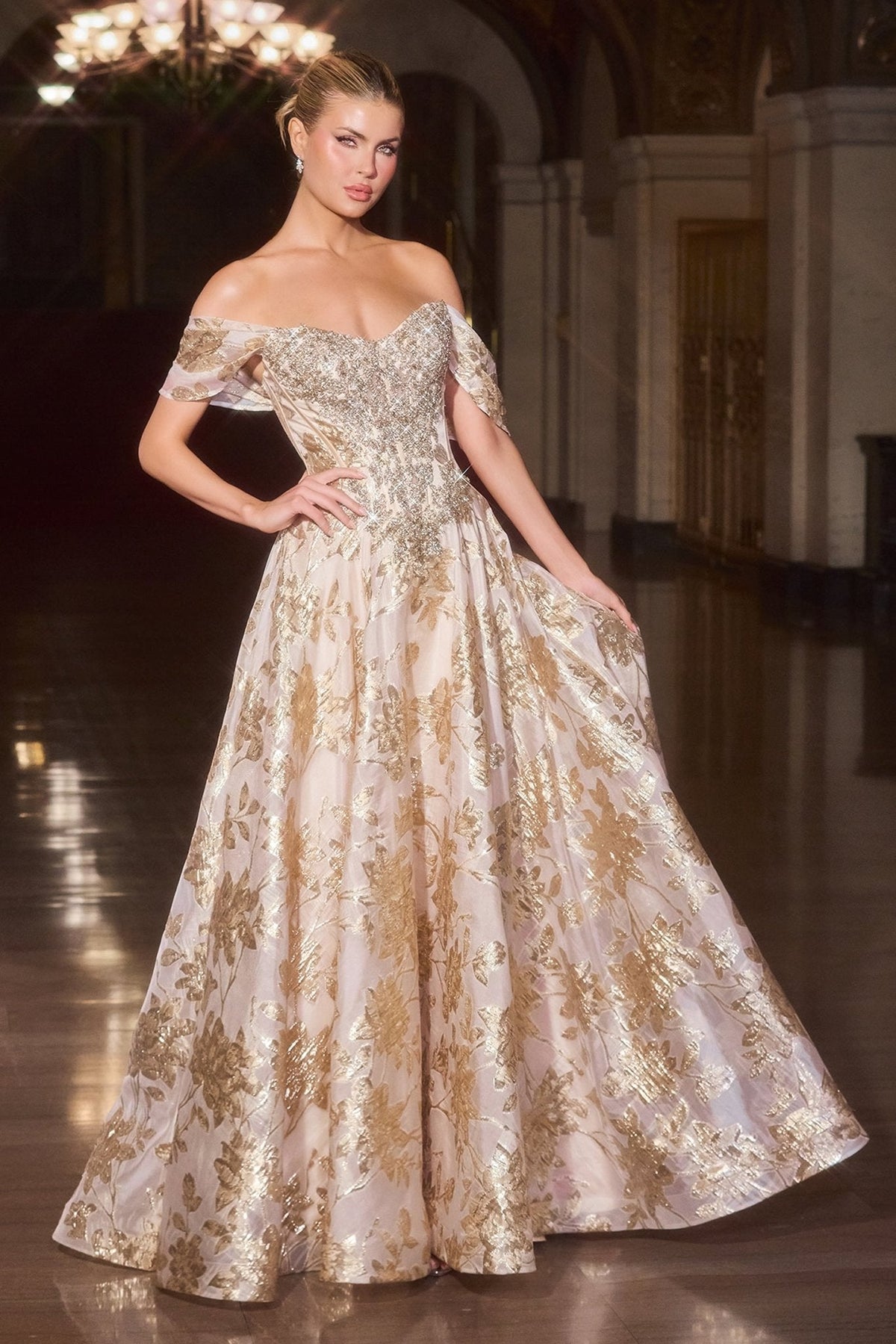 Marshall dress in Gold