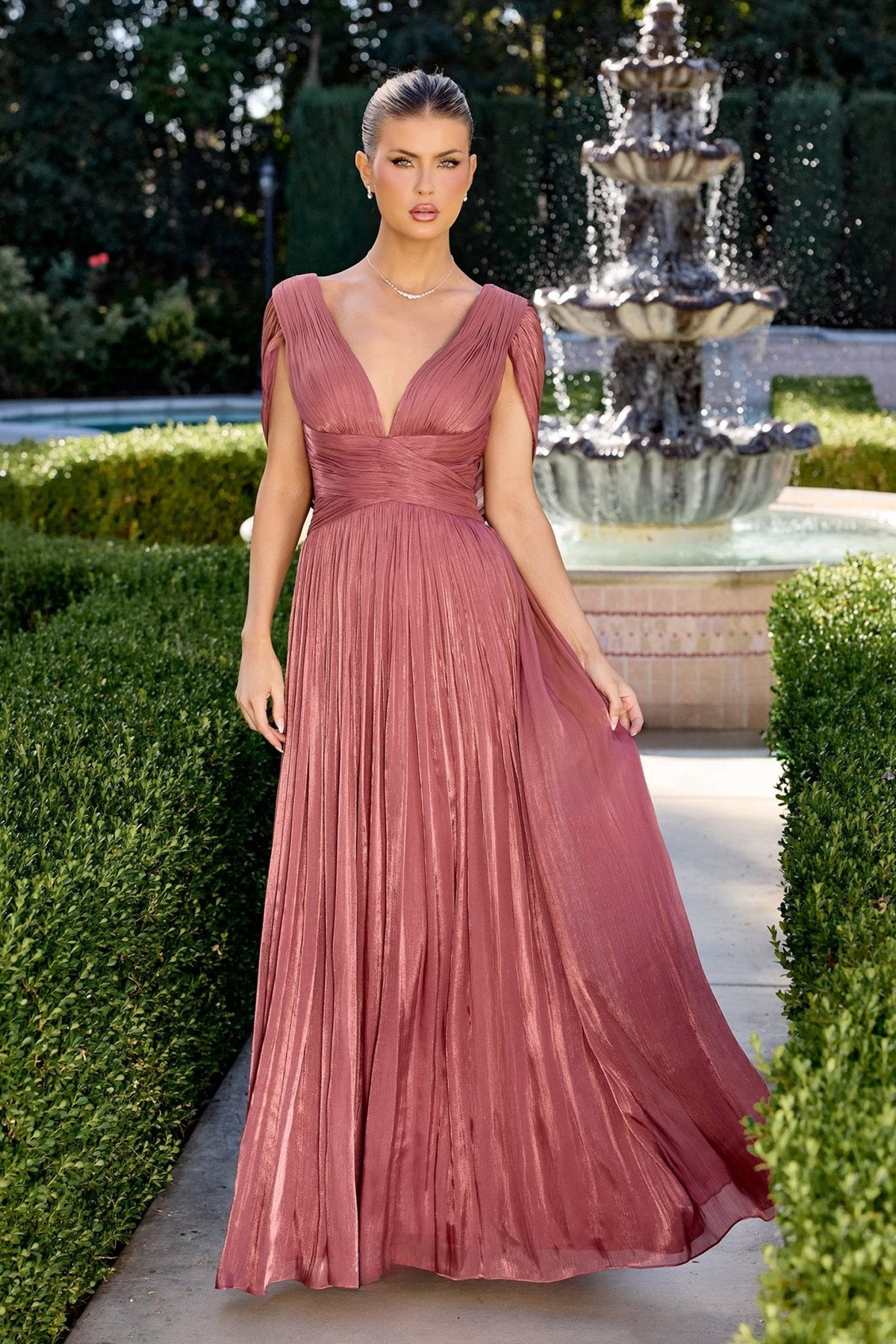 Mirava dress in Sienna Rose