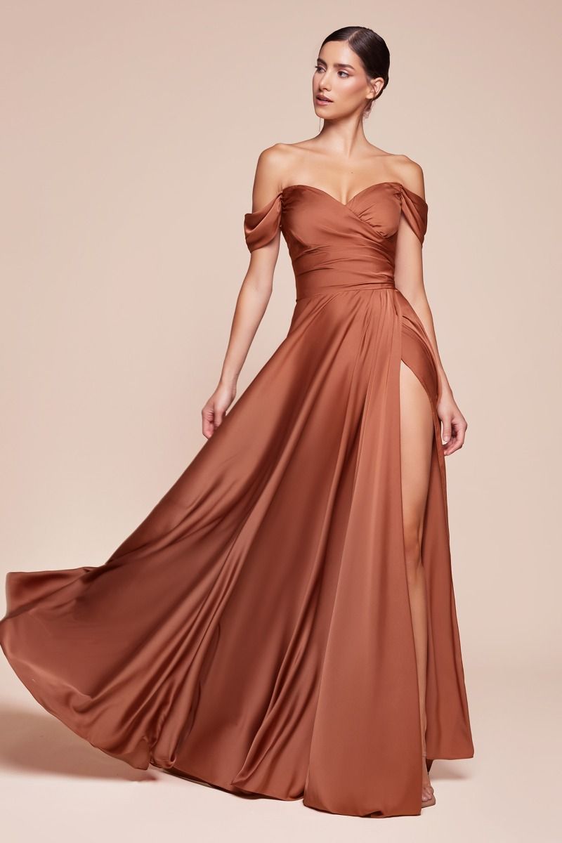 Natalie dress — Sienna full-length front view.