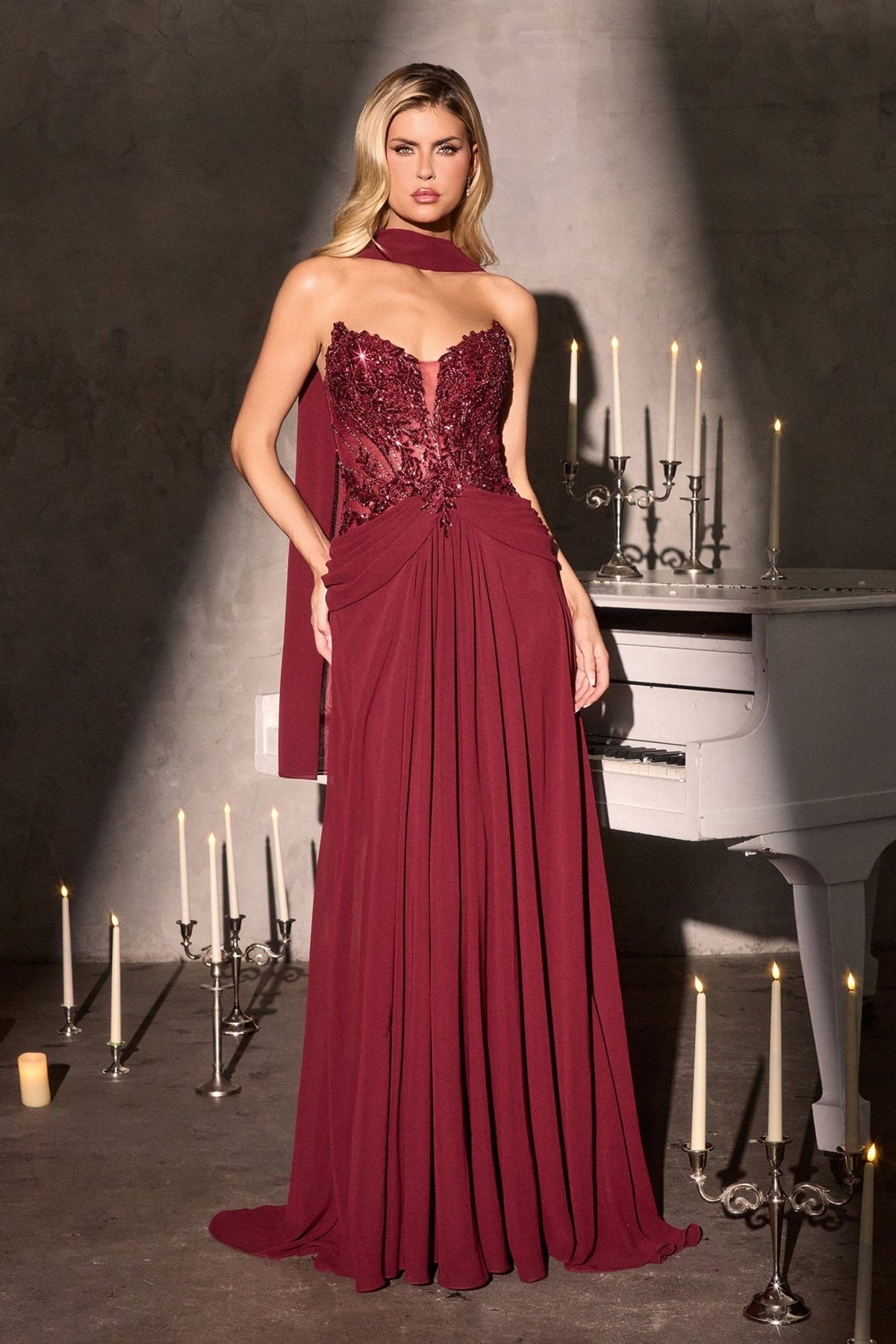 Ridgeway dress in Burgundy