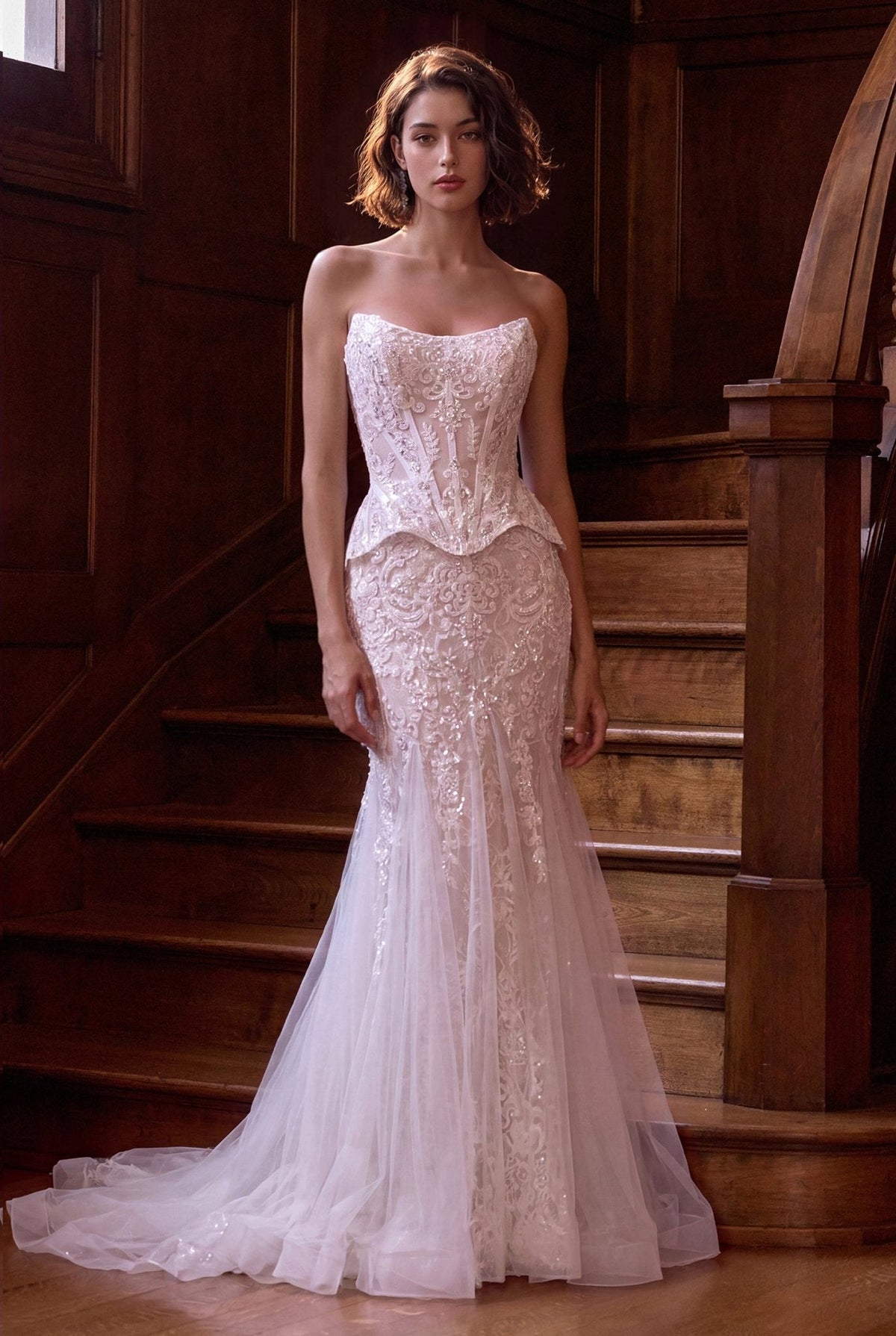 Rosamund wedding dress in Off White, view 1