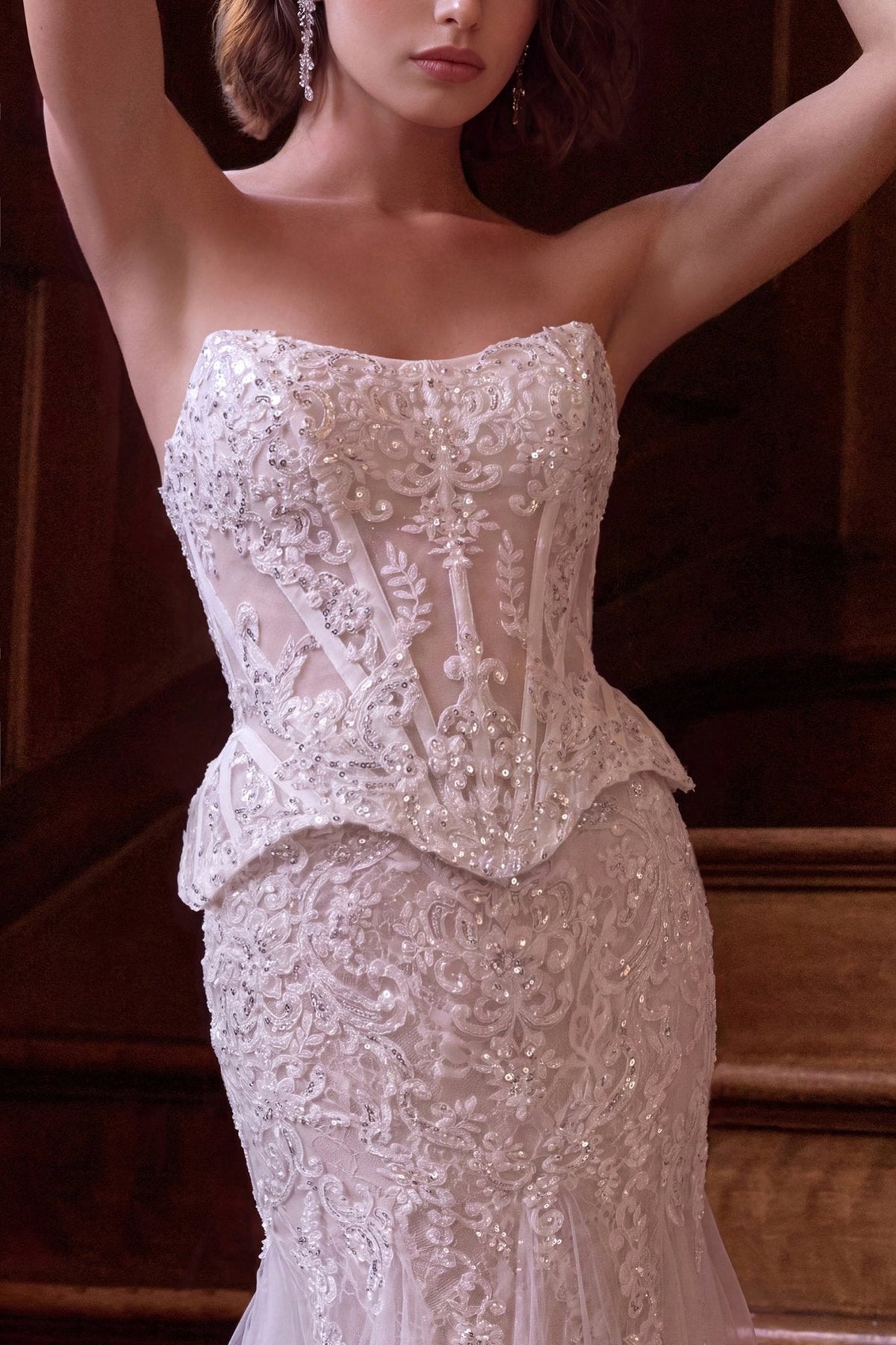 Rosamund wedding dress in Off White, view 2