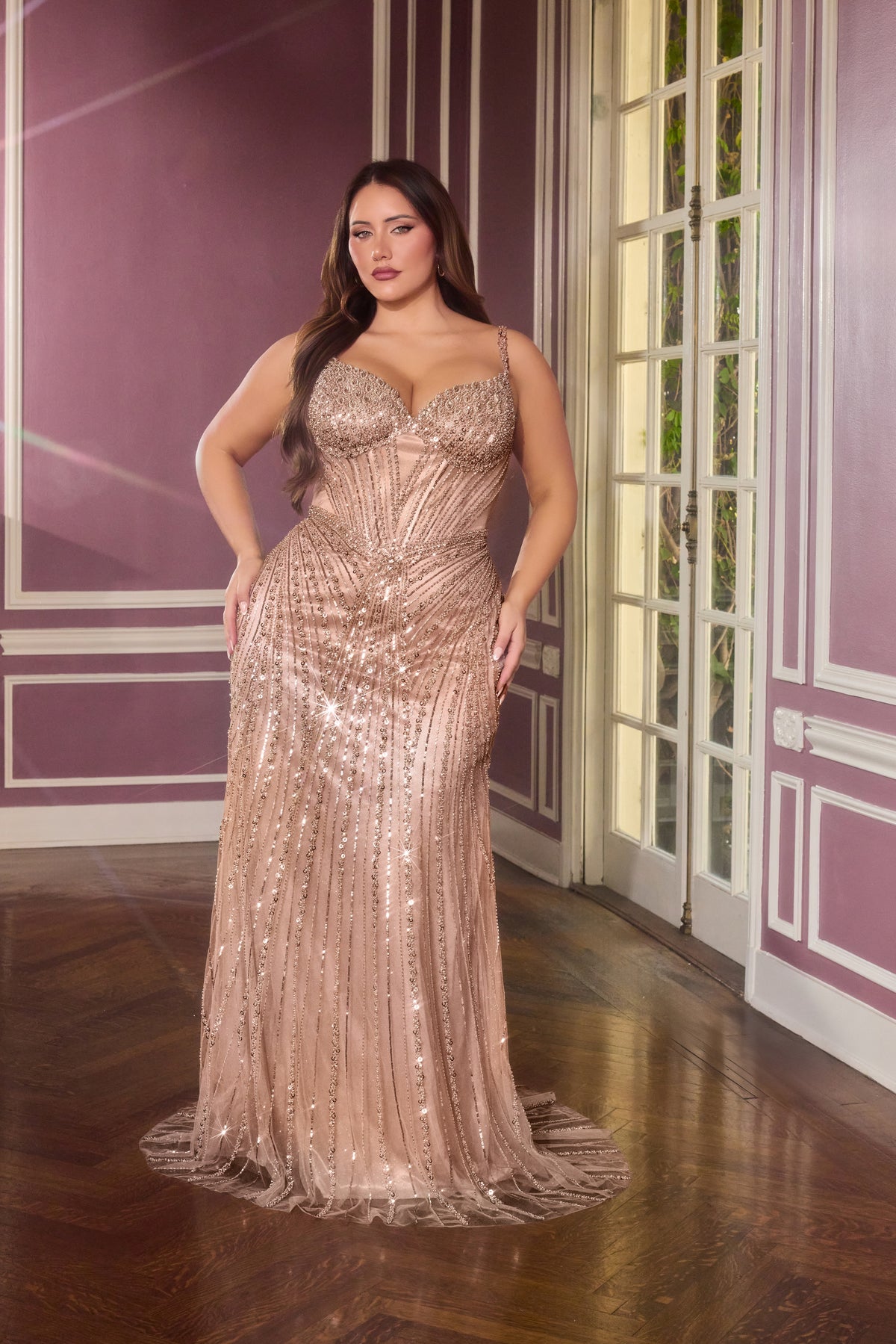 Jake Curve — Mocha Gold dress