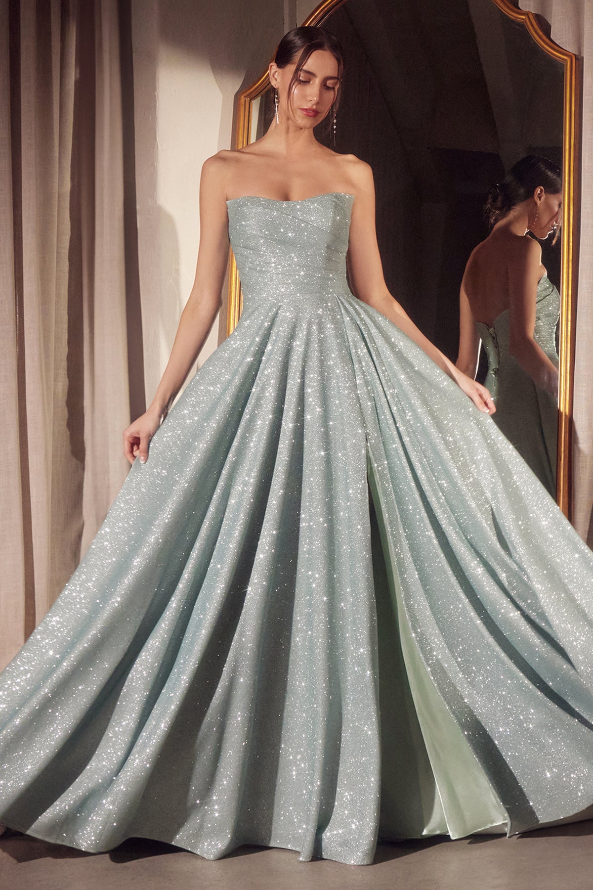 01T7 gown in Sage