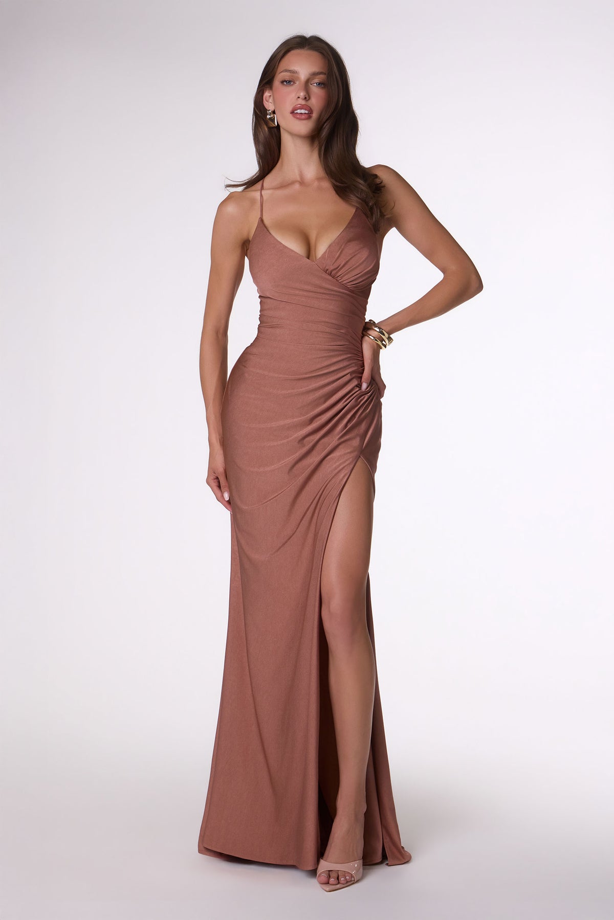 02T1 gown in Sienna Rose, view 3