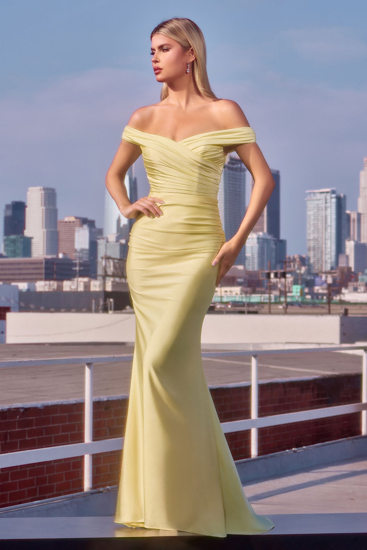02T4 gown in Pale Yellow