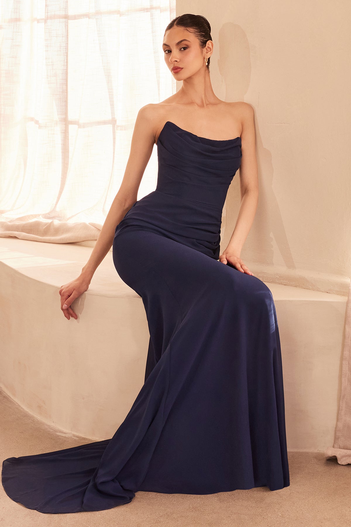 02T7 dress in Navy
