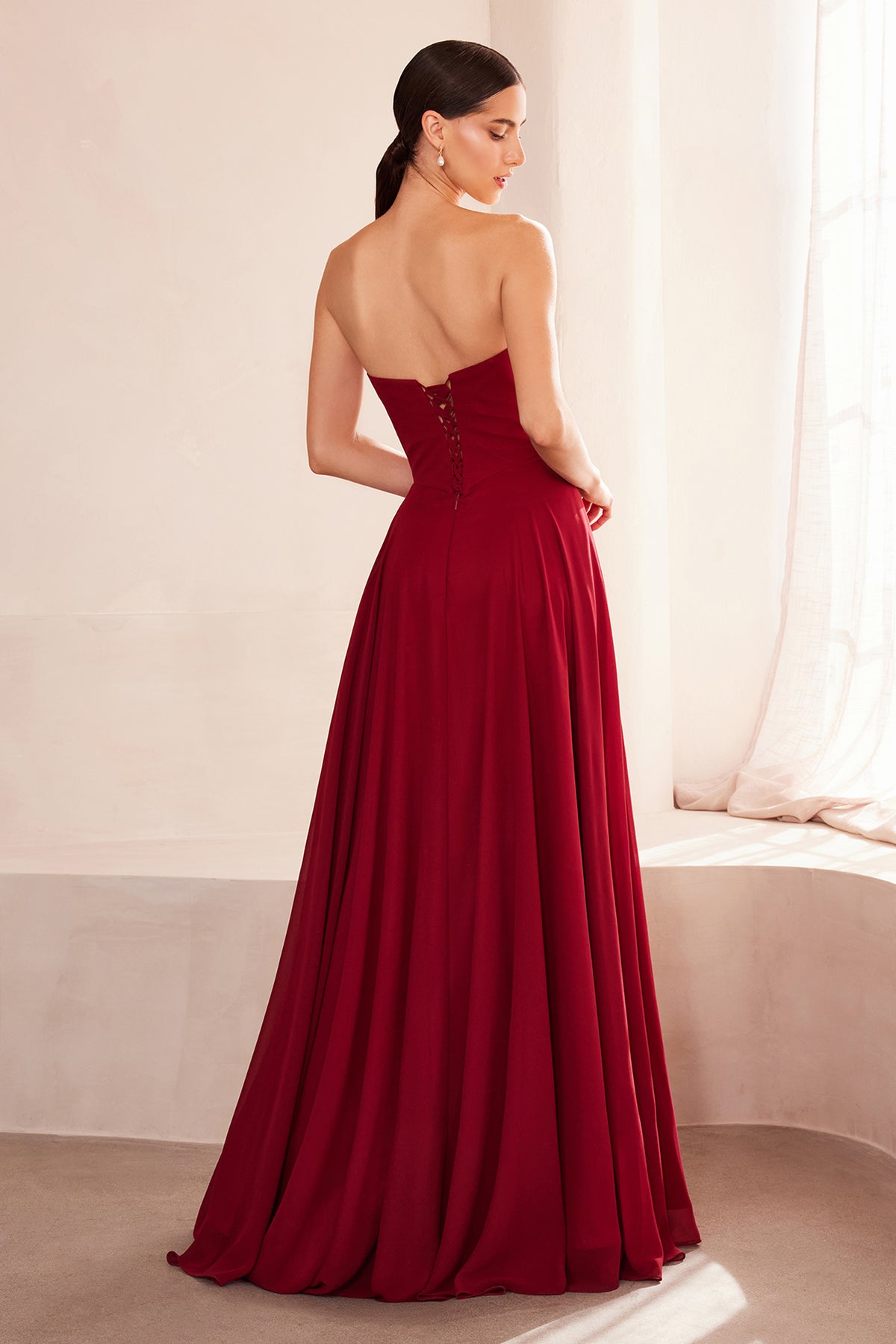 03T7 dress in Burgundy