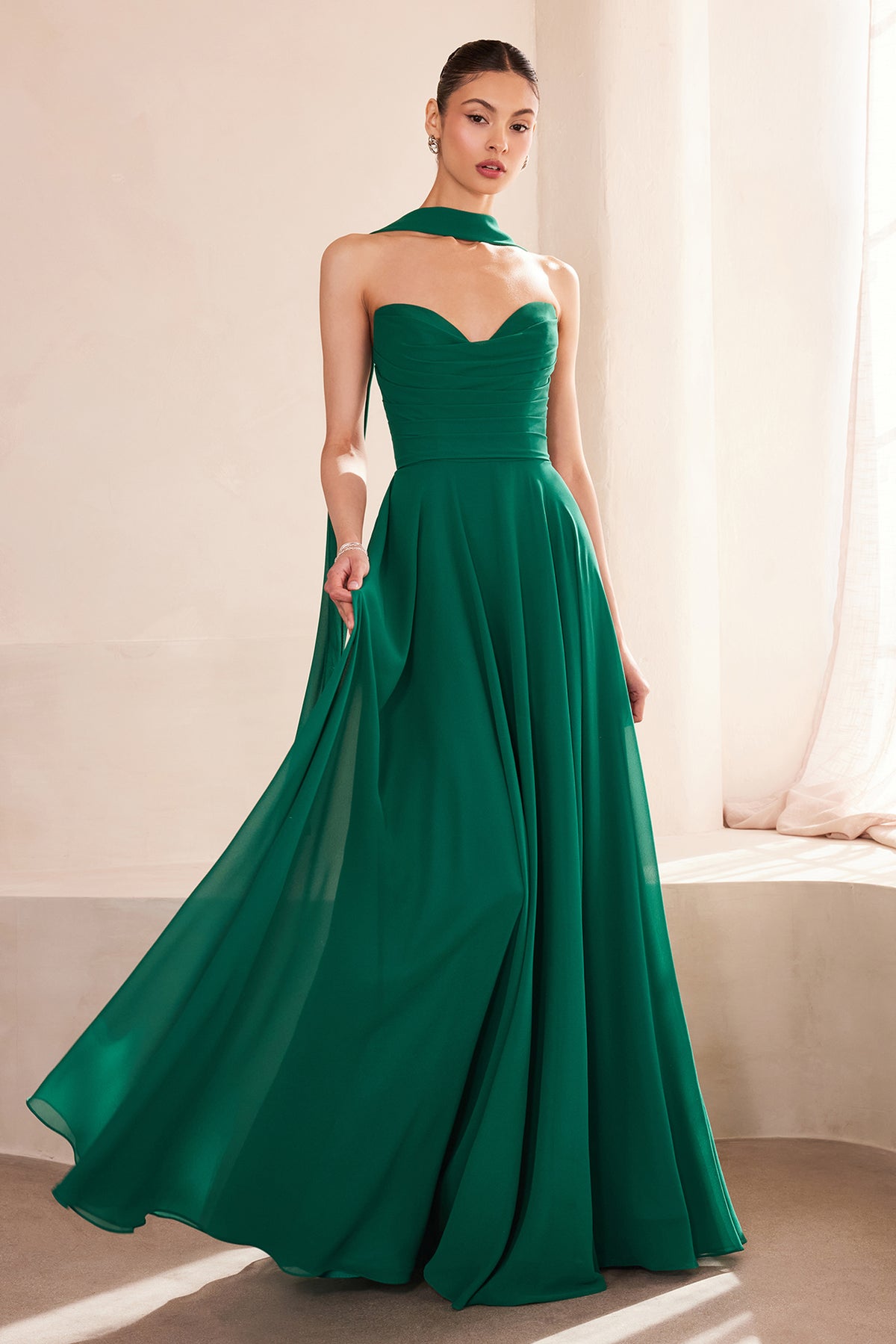 03T7 dress in Emerald