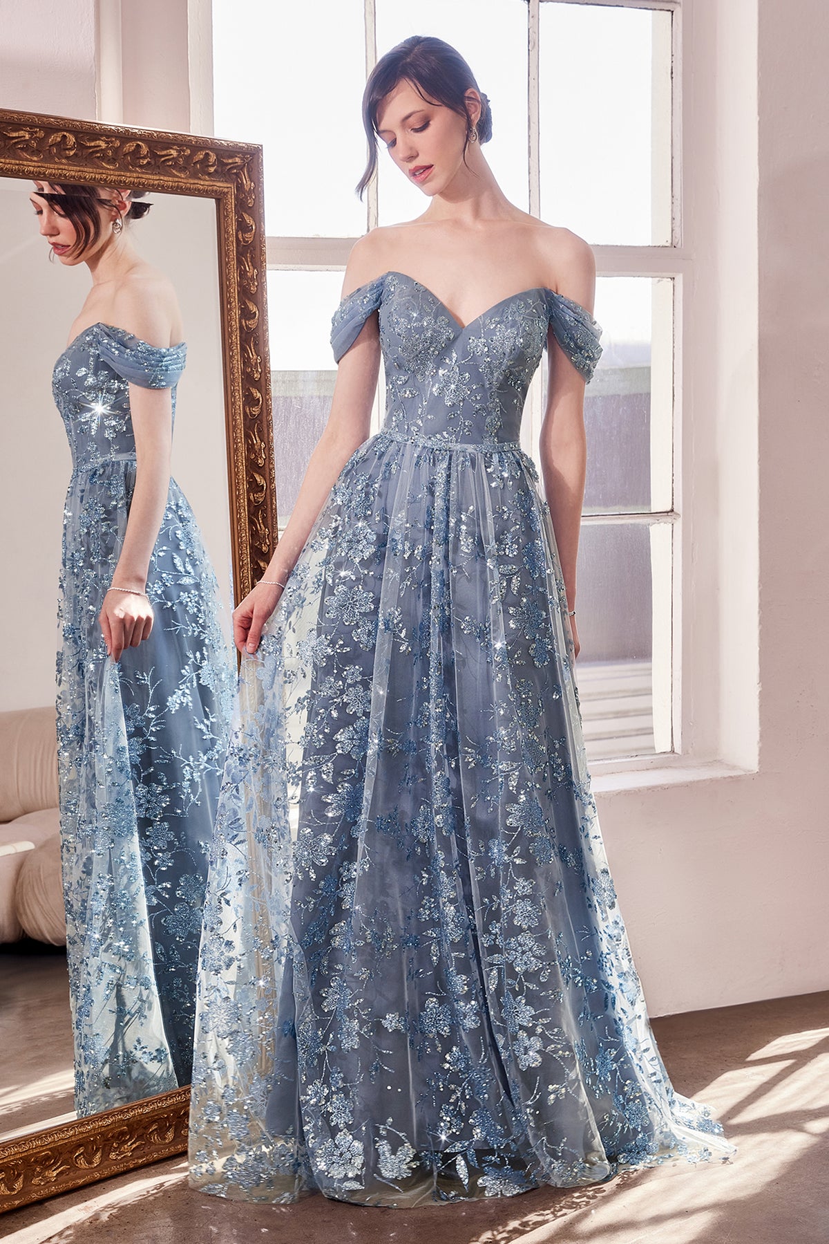 07T6 dress in Smoky Blue
