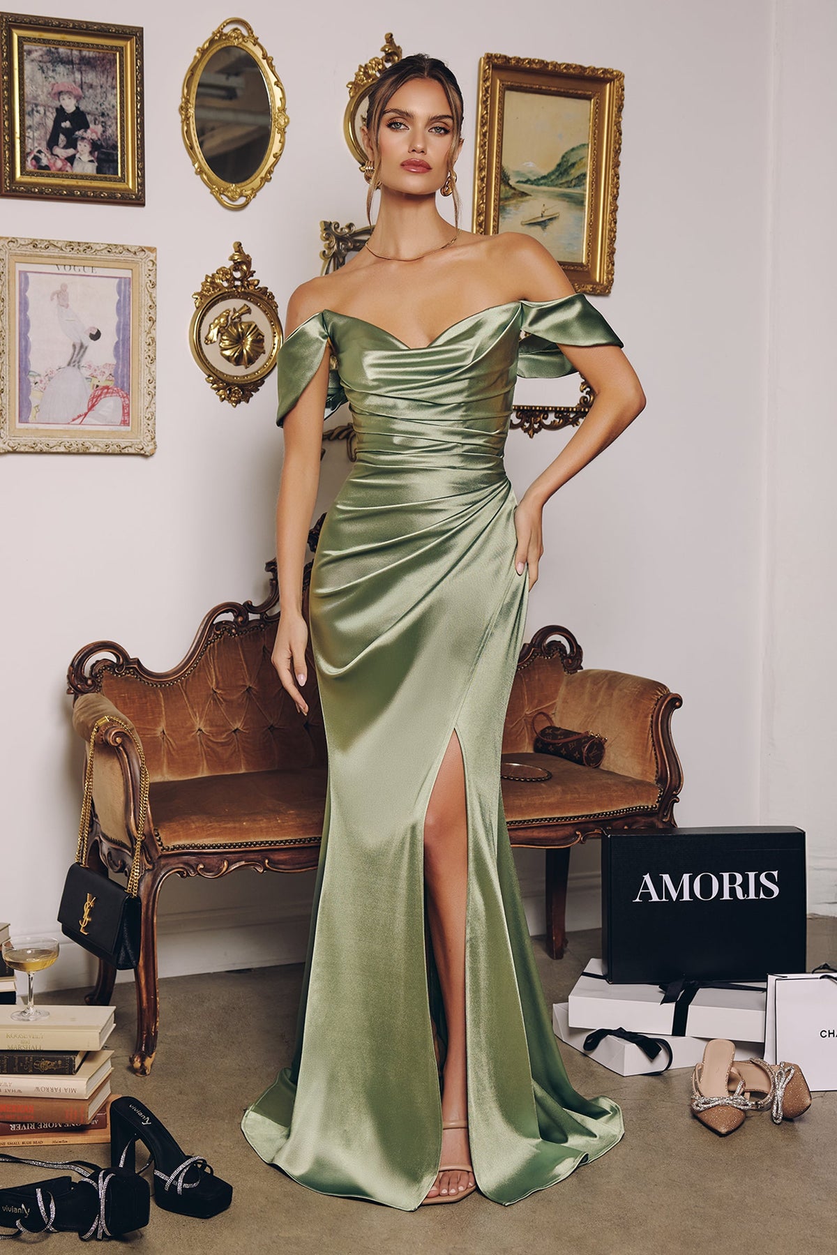 10T6 dress in Sage