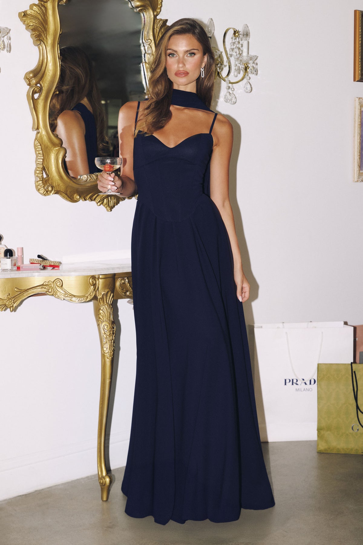 11T7 gown in Navy