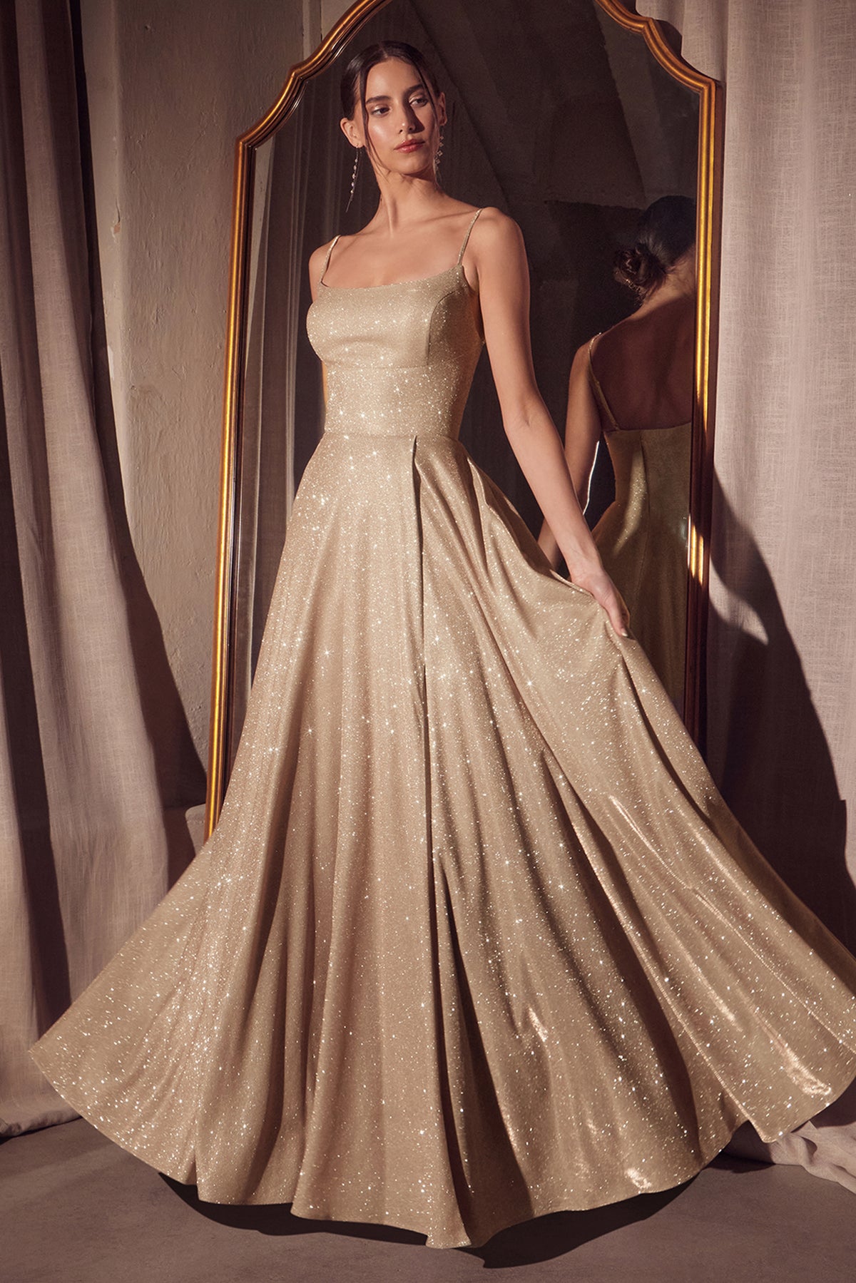 13T2 gown in Champagne Gold