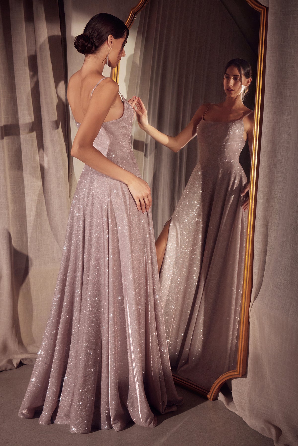 13T2 gown in Dusty Rose