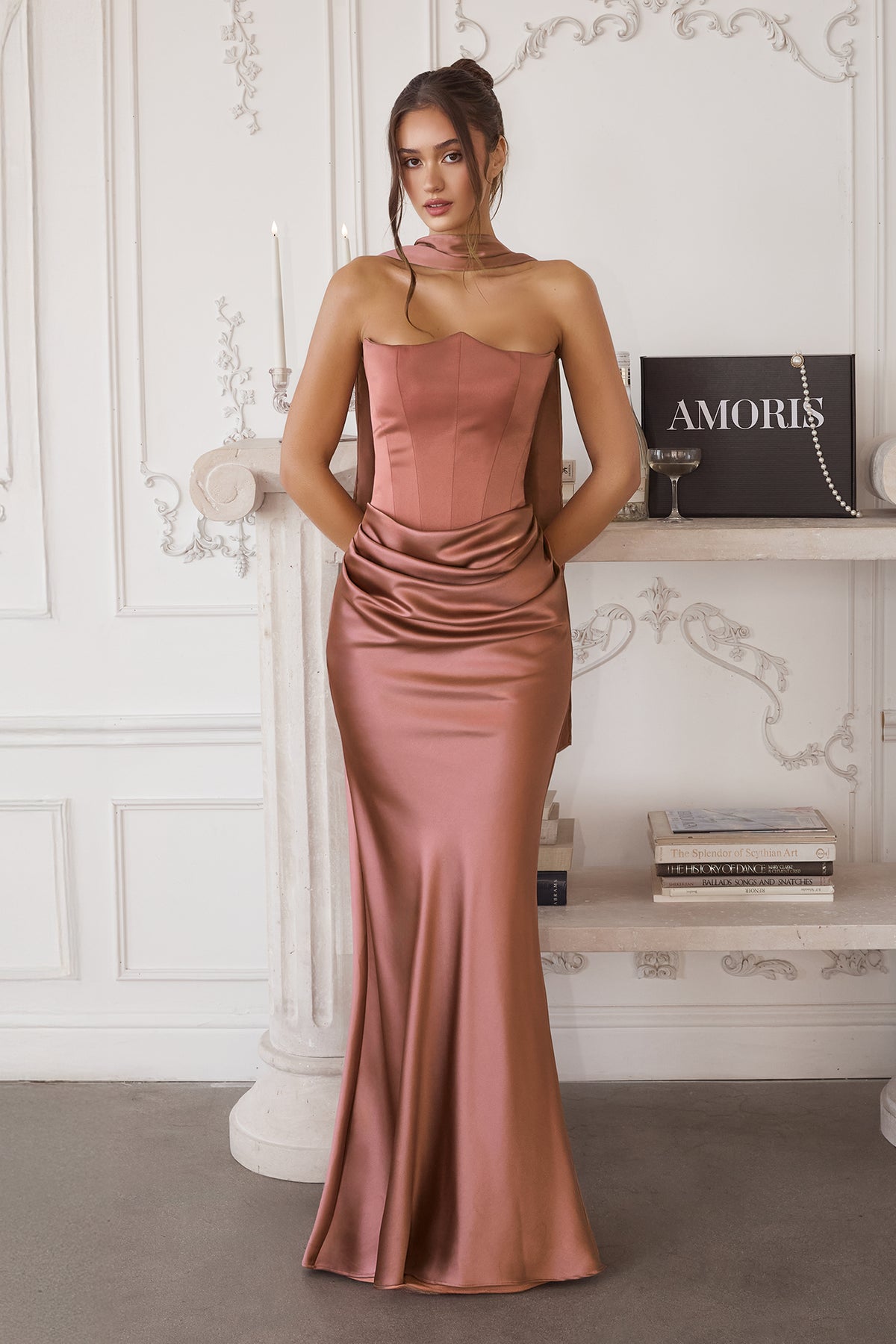 16T8 gown in Rosewood, view 5