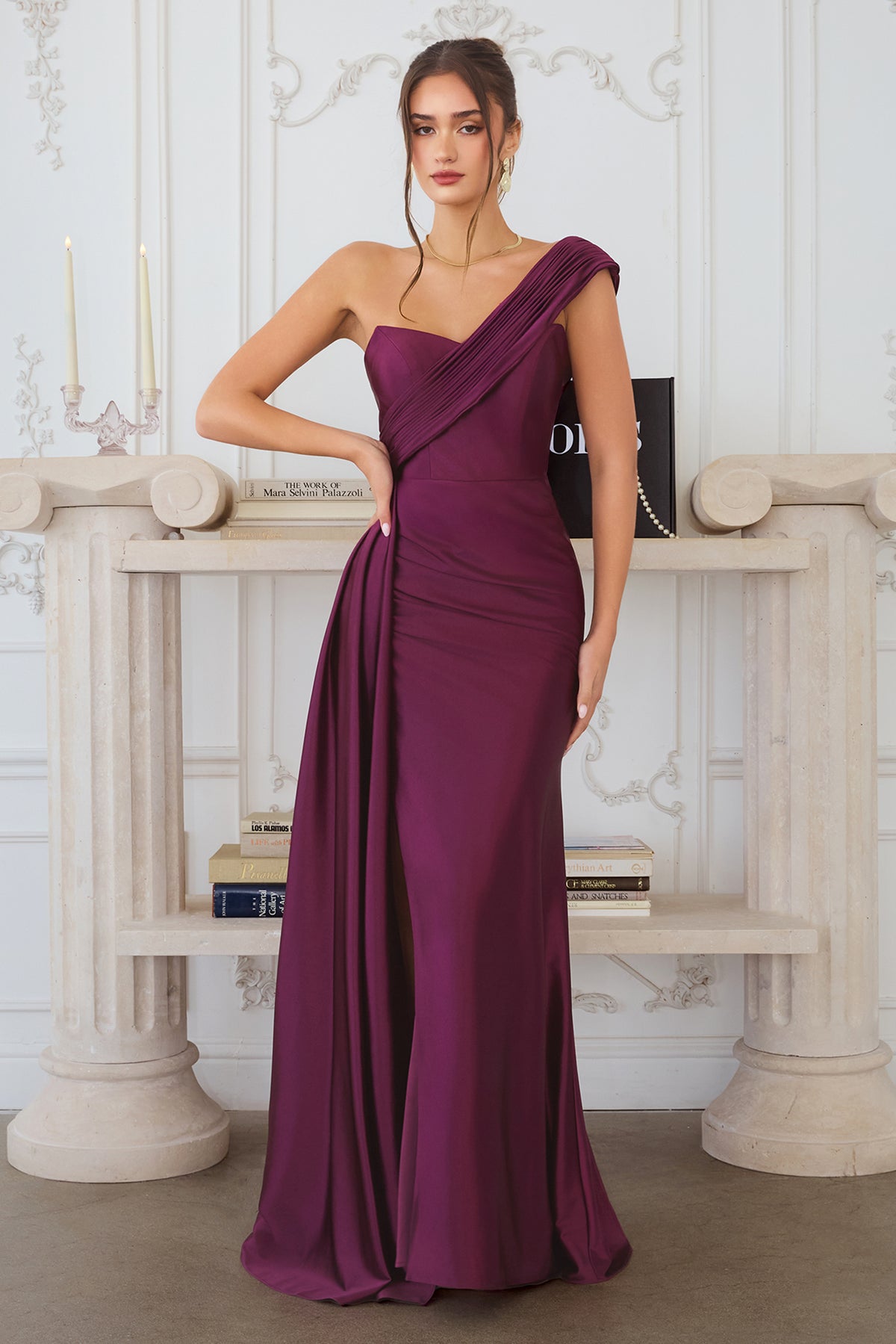 17T8 gown in Eggplant