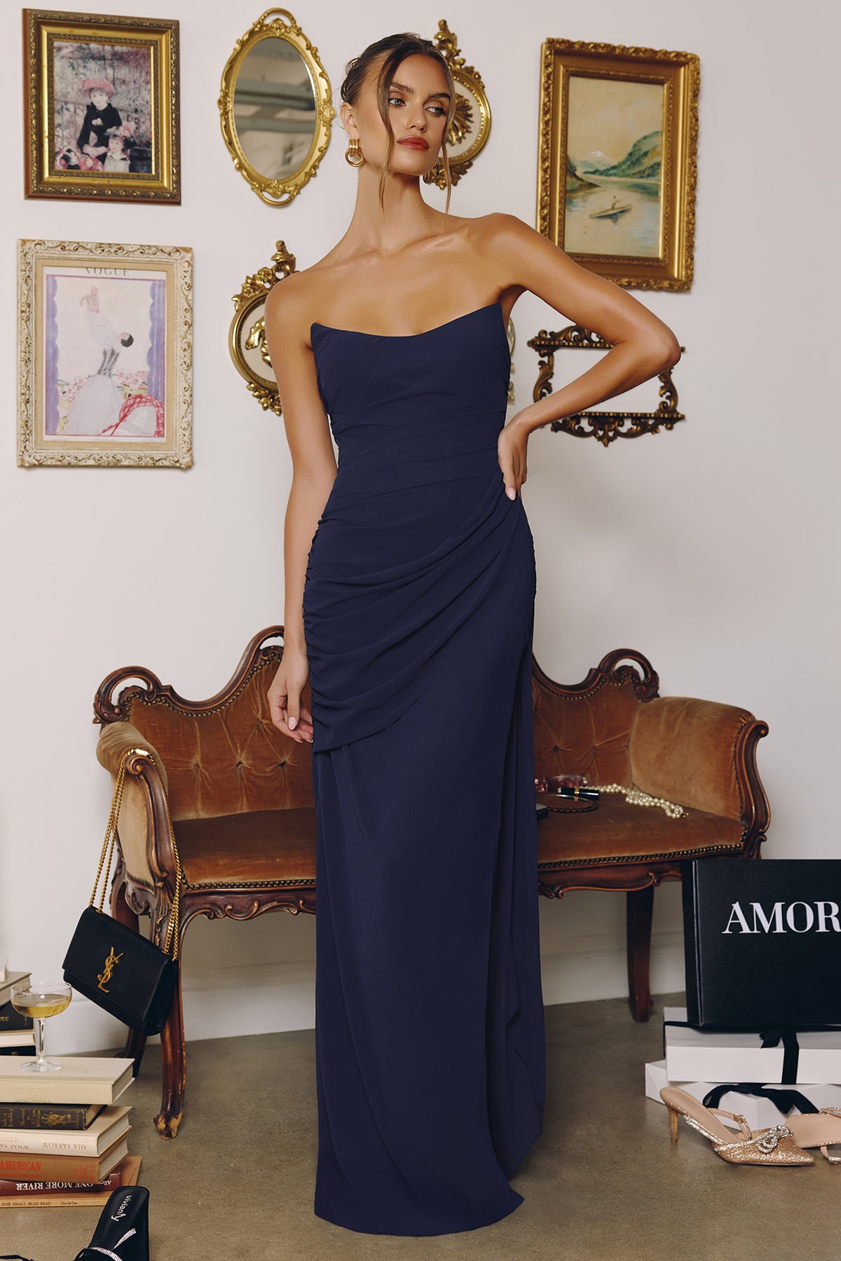 26T7 gown in Navy