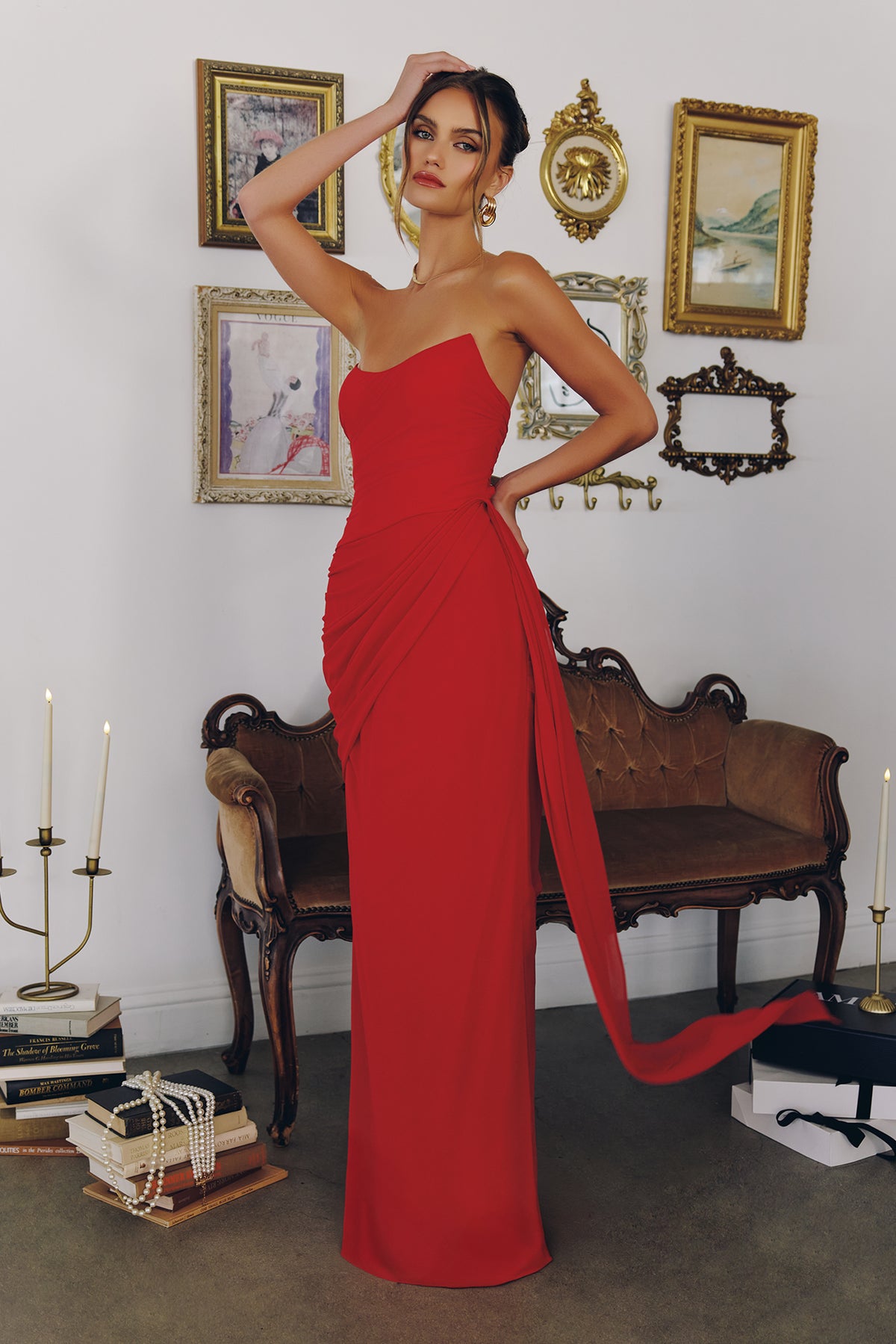 26T7 gown in Red
