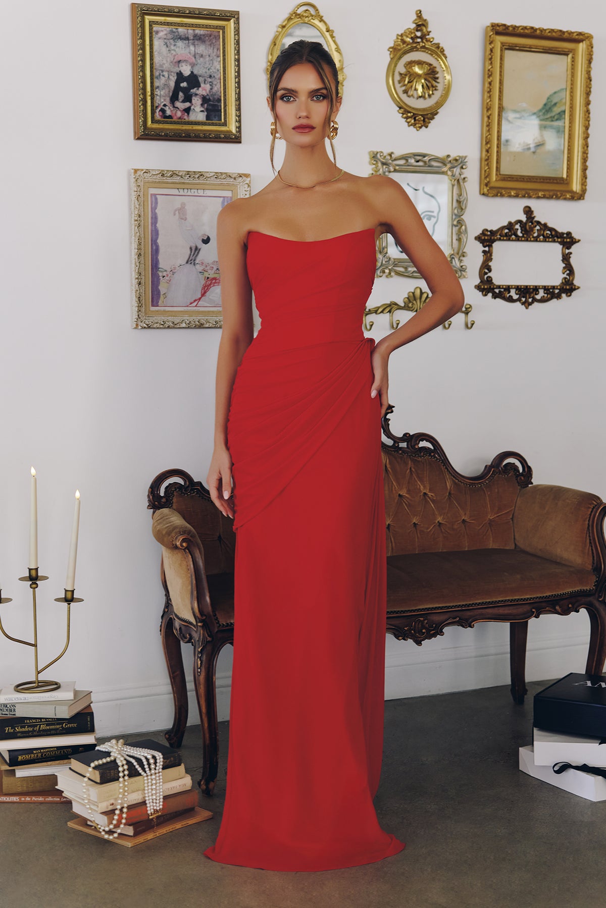 26T7 gown in Red