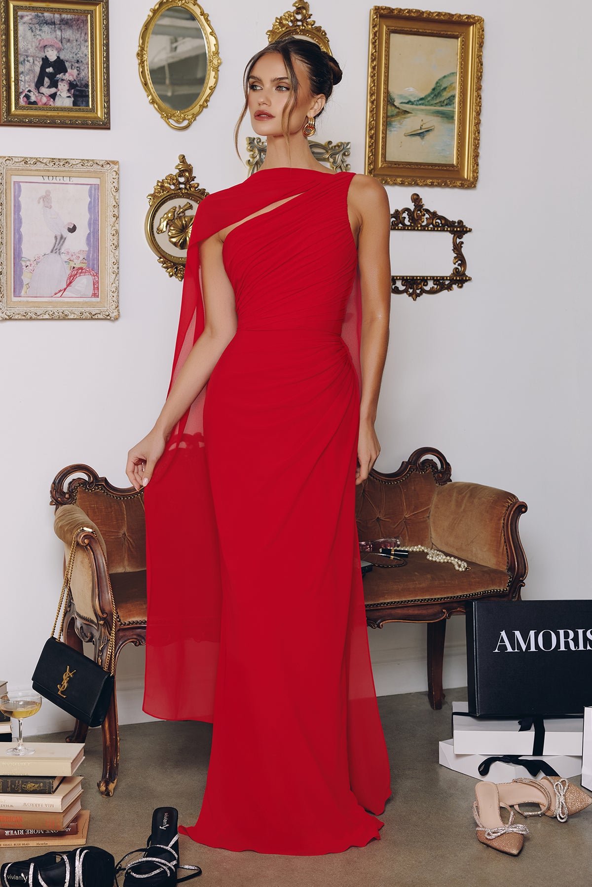 30T7 gown in Red