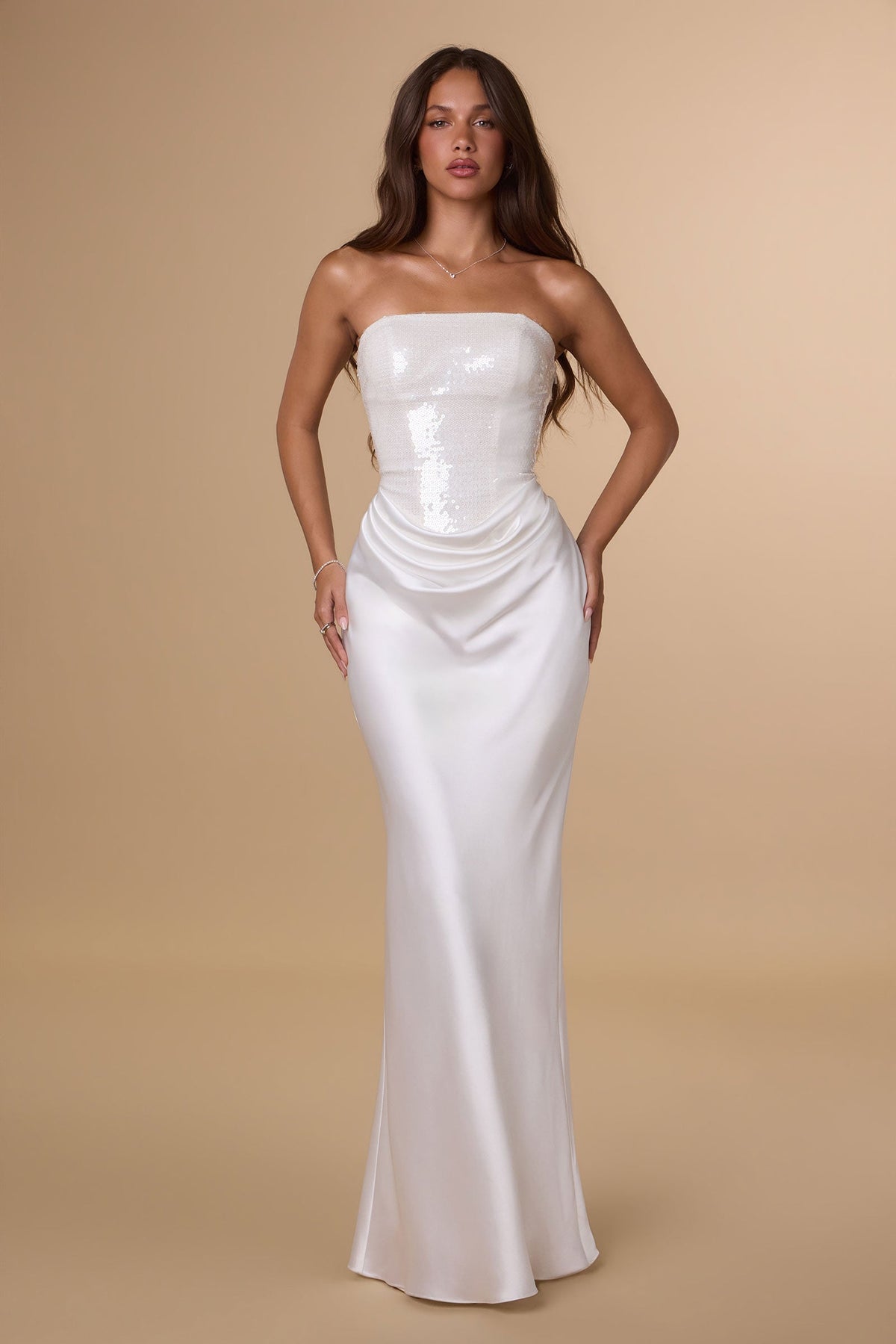 44WT7 dress in Off White