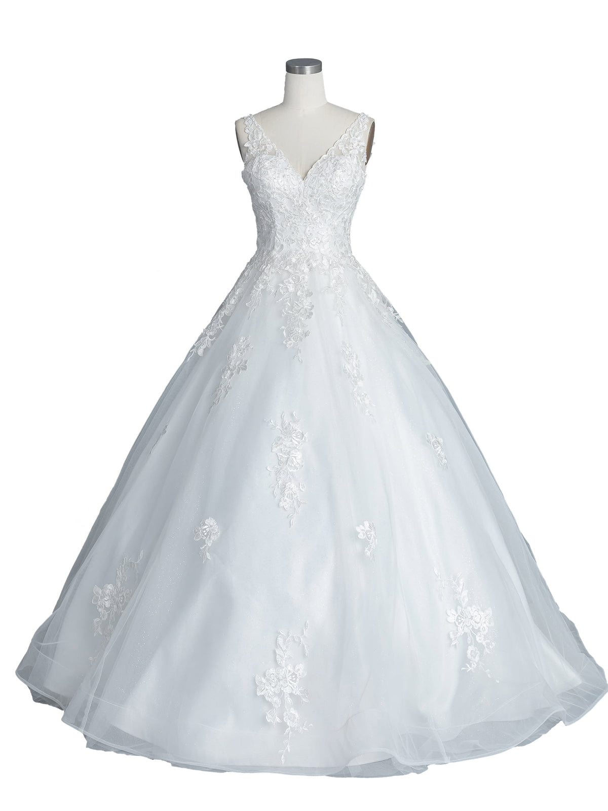 Dancing Queen 0193 wedding dress in off white, front view