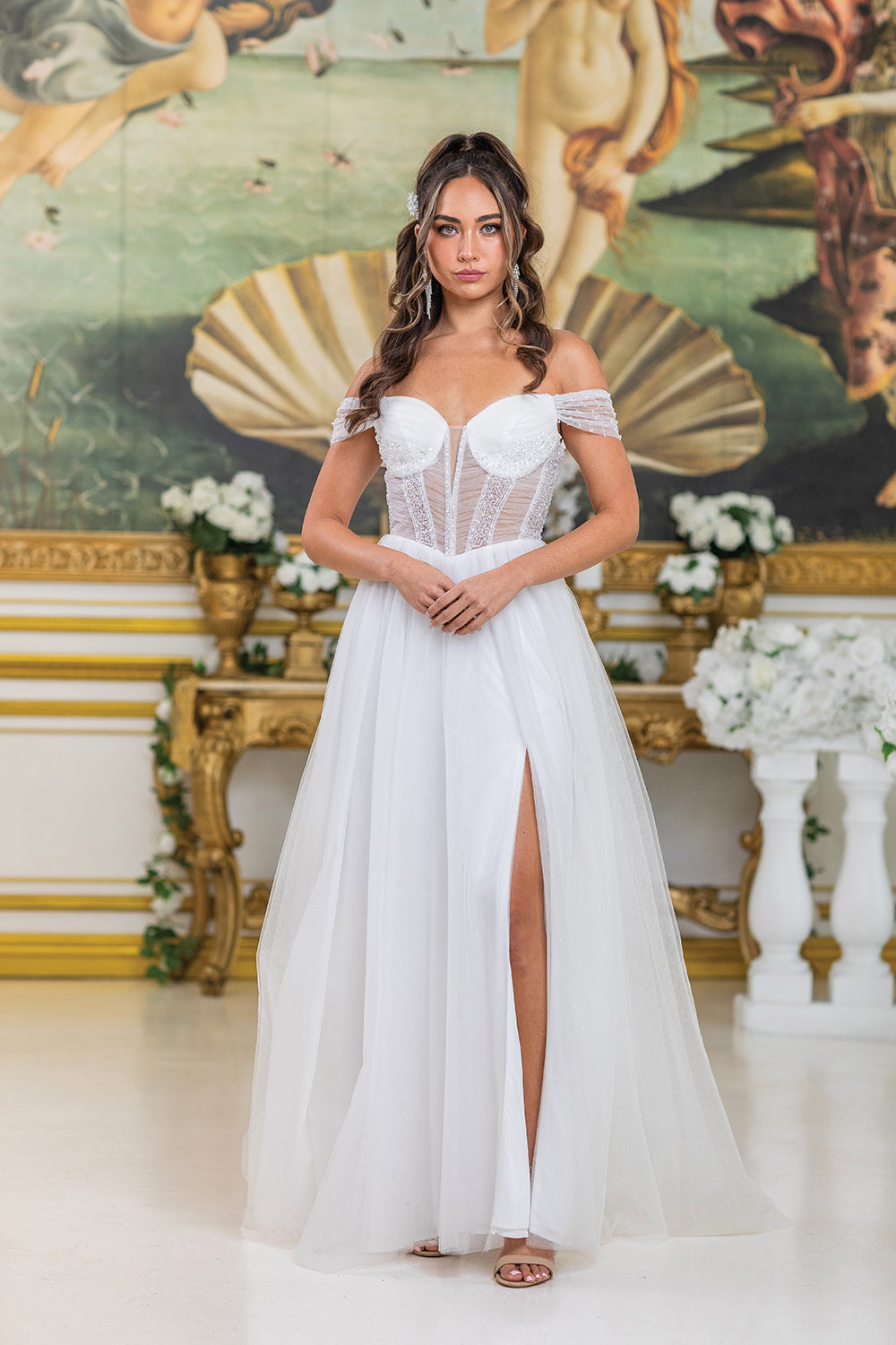 Dancing Queen 0288 wedding dress in off white, additional view