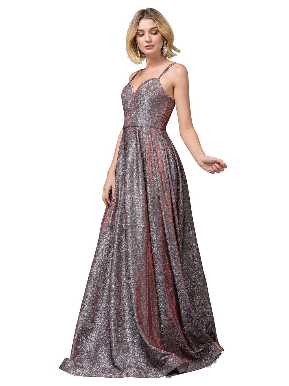 Dancing Queen 2720 prom dress in mocha, front view
