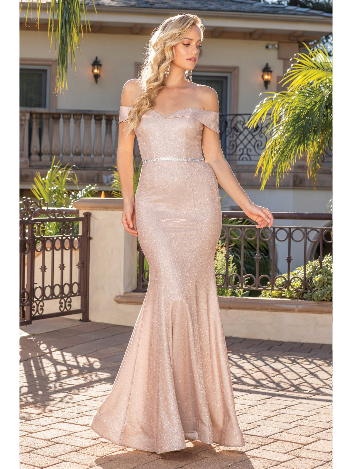 Dancing Queen 2871 prom dress in rose gold, additional view