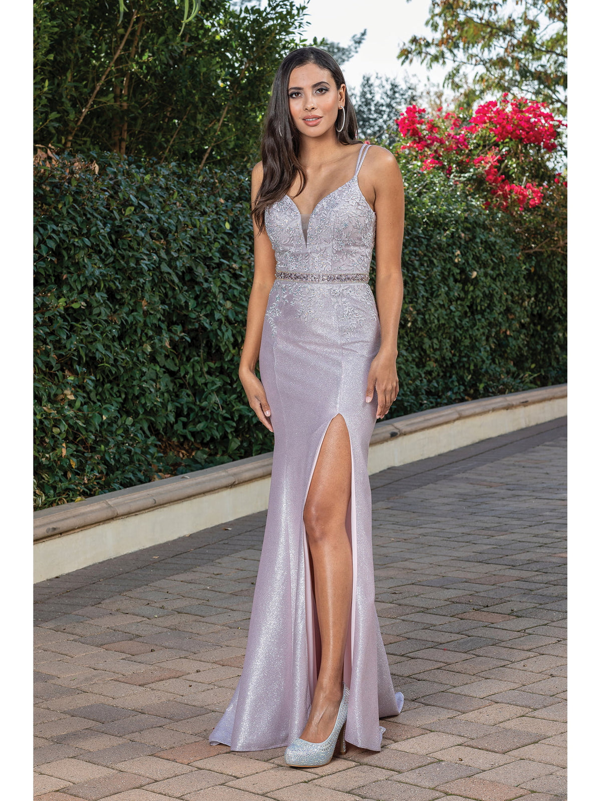 Dancing Queen 2981 prom dress in rose gold, additional view