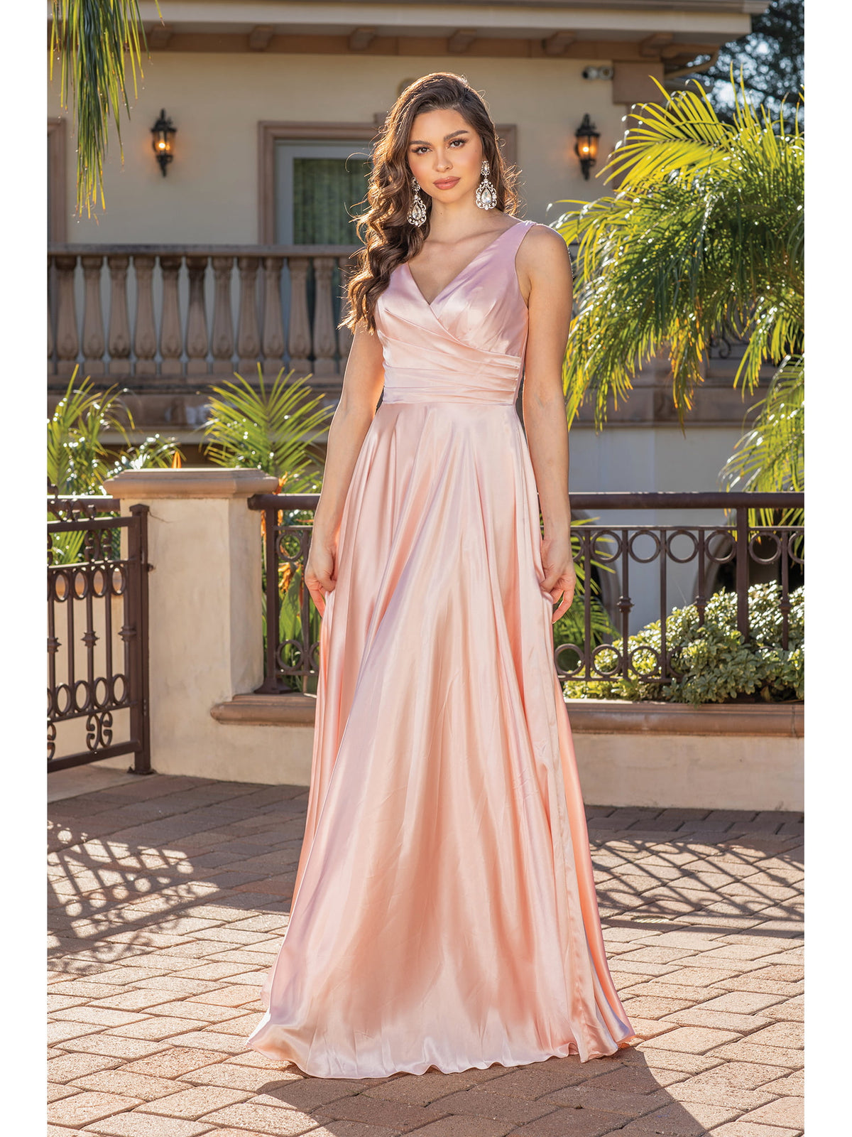Dancing Queen 4262 prom dress in blush, additional view