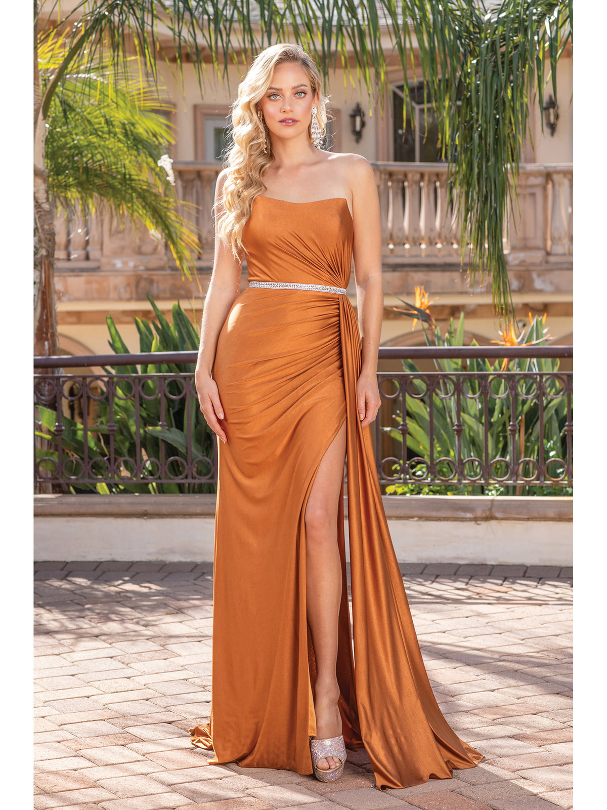 Dancing Queen 4324 prom dress in sienna, additional view