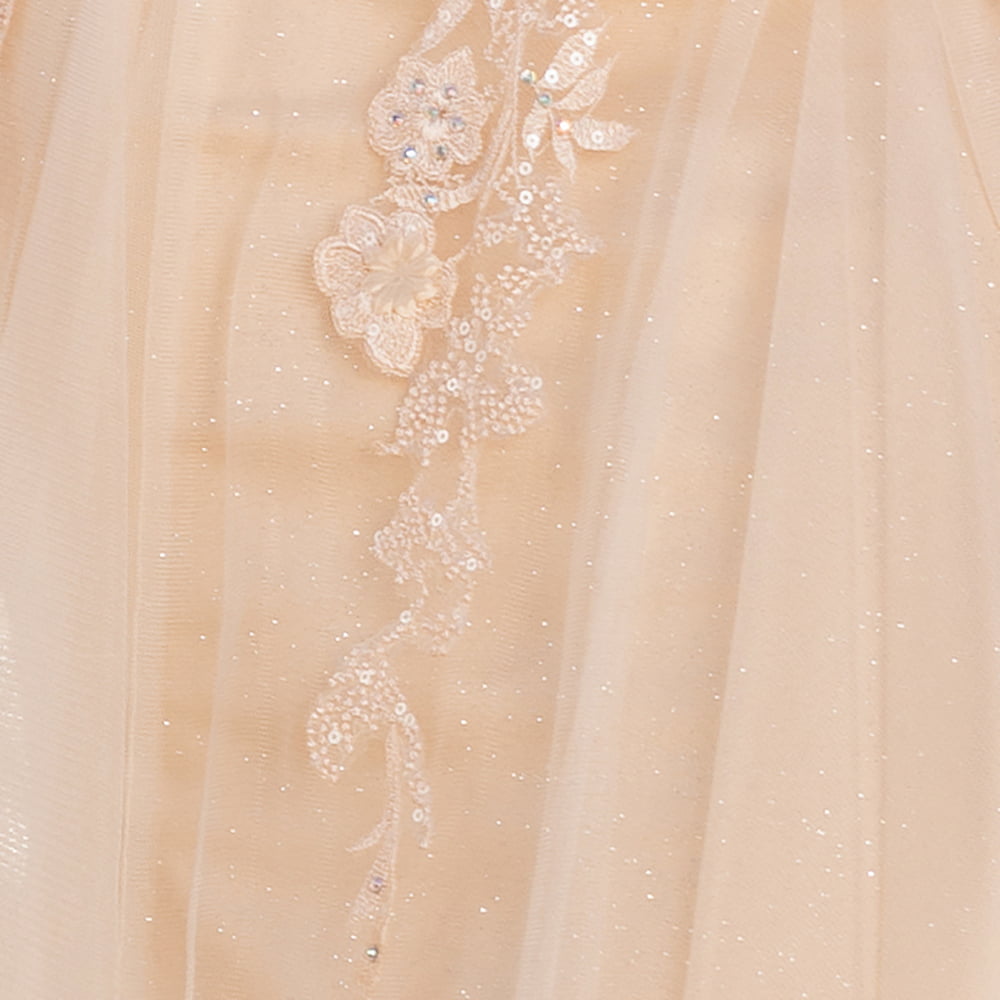Dancing Queen 4352 prom dress in champagne, additional view