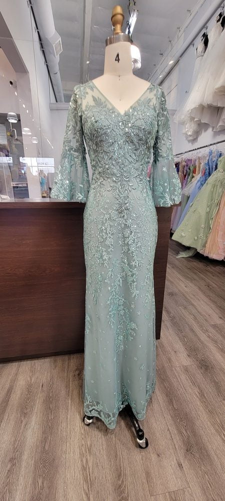 Dancing Queen 4361 prom dress in sage, additional view