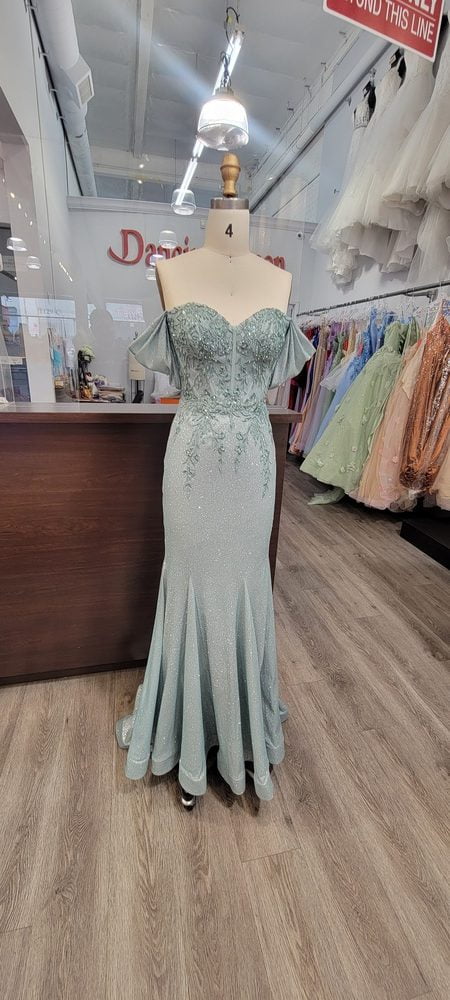 Dancing Queen 4362 prom dress in sage, additional view