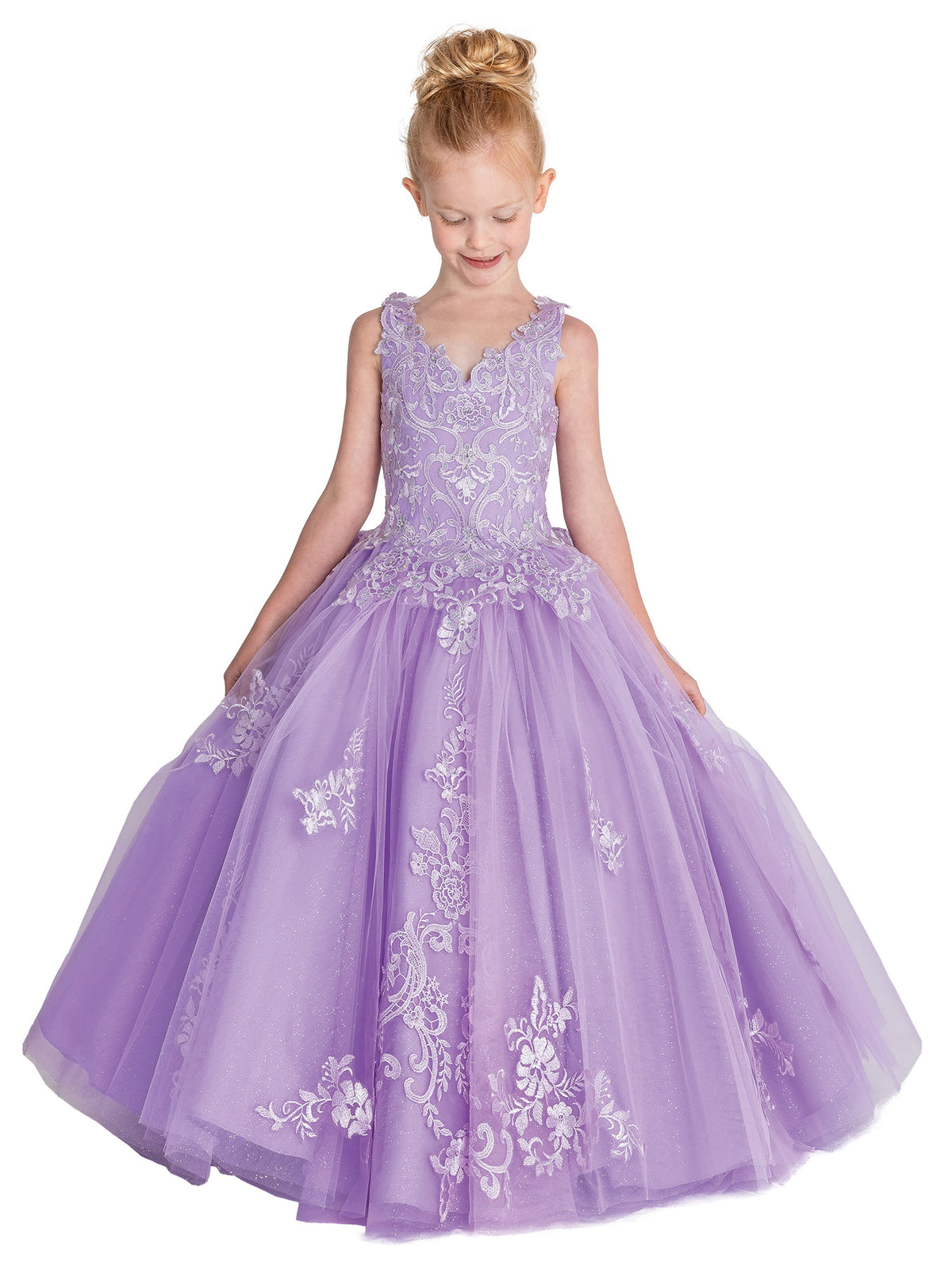 Dancing Queen K802 mini quince dress in lilac, front view