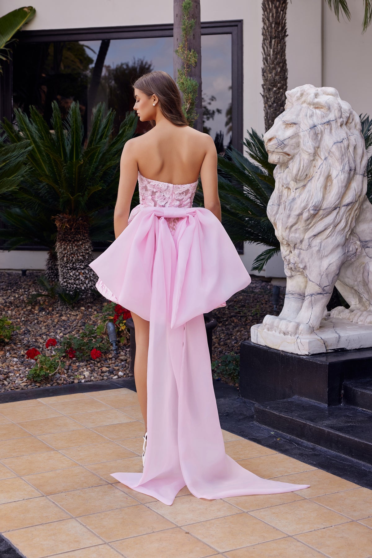 Allegra wedding dress in Pink