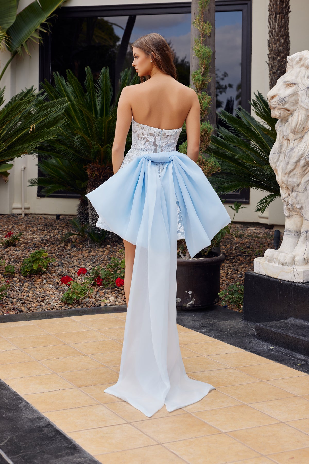 Allegra wedding dress in Blue